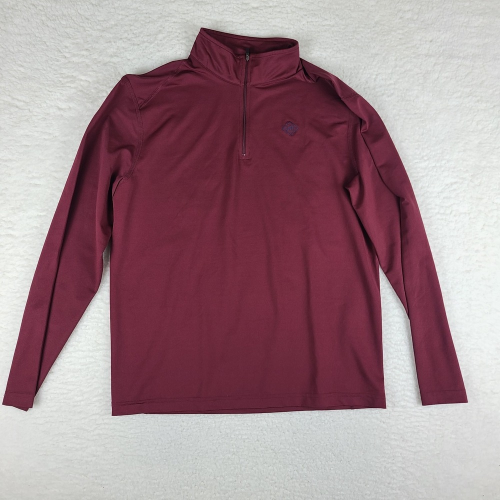 Bonobos Maide Sweater‎ Mens Medium Burgundy Red M Flex Performance Tech Golf